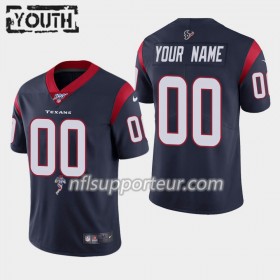 Maillot Enfant Houston Texans Personnalisé Nike Navy Bleu 100th